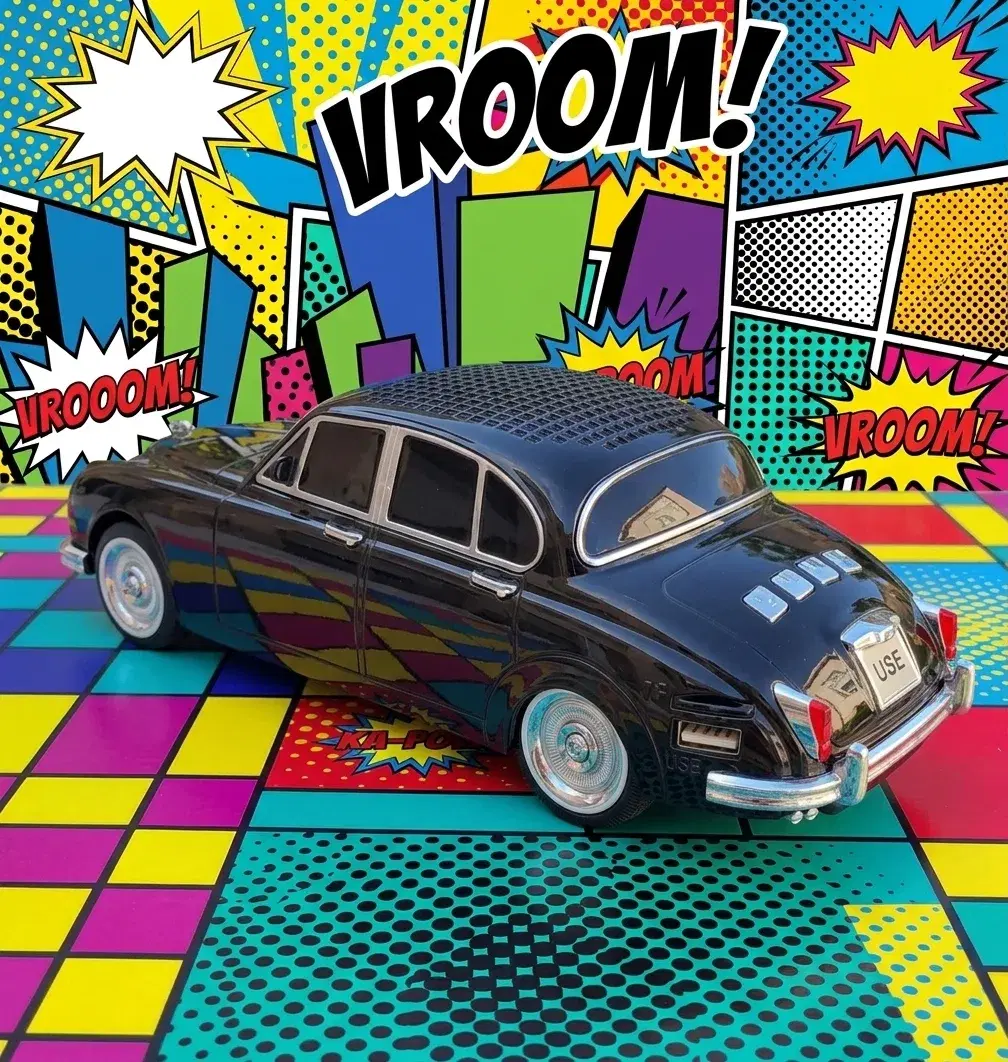 AUTO PARLANTE ViNtAgE Jaguar Mark 2 (MK2) Negro