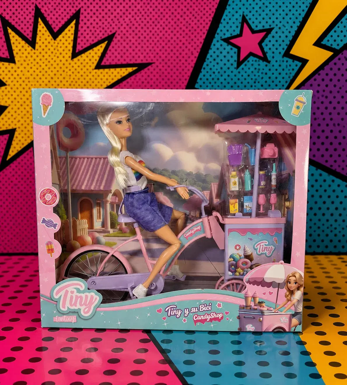 TINY Y SU BICI CANDY SHOP