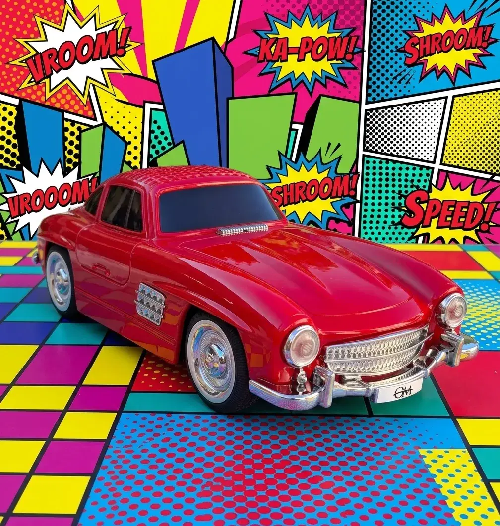 AUTO PARLANTE ViNtAgE Mercedes-Benz 300 SL Coupe Rojo