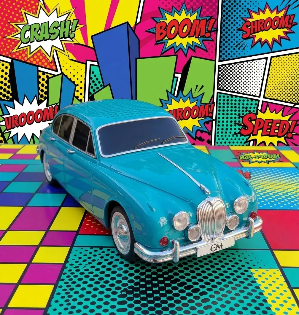 AUTO PARLANTE ViNtAgE Jaguar Mark 2 (MK2) Celeste