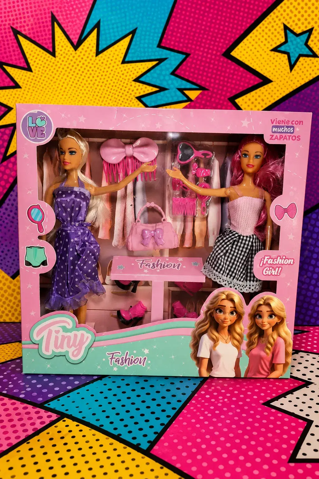 MUÑECA TINY FASHION CON ZAPATOS