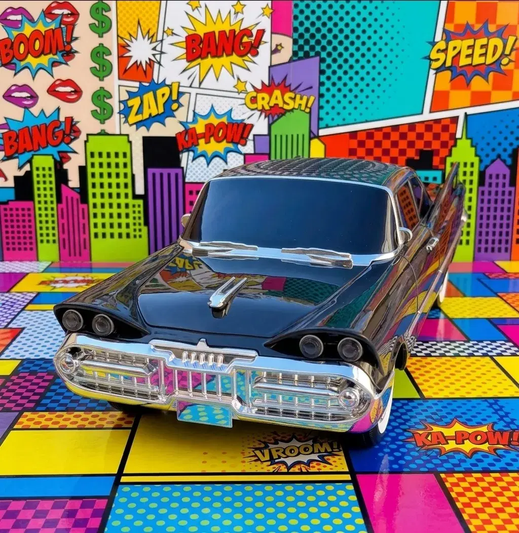 AUTO PARLANTE ViNtAgE Plymouth Fury de 1958 Negro